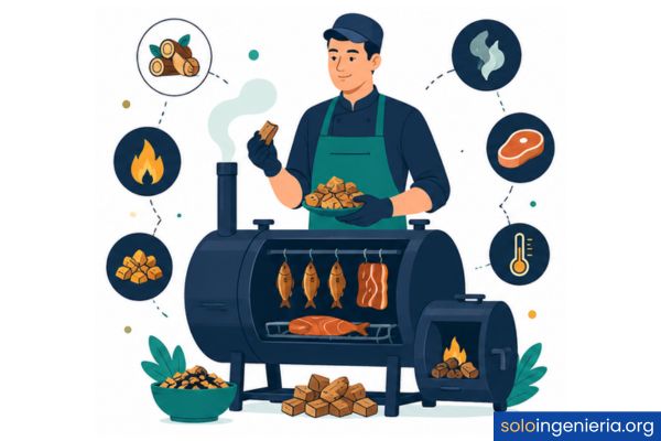 ahumado de alimentos
