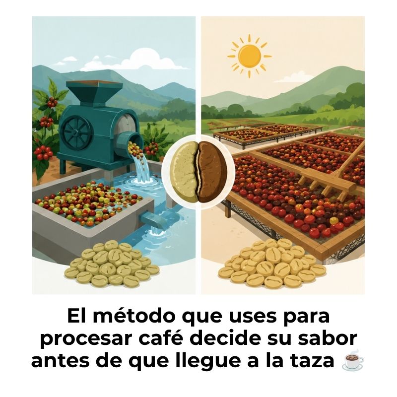 diferencia entre beneficio húmedo y seco del café