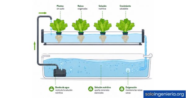 cómo funciona el cultivo hidropónico