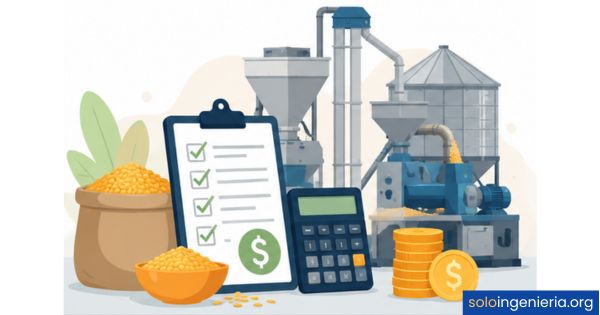costo de maquinaria para procesar granos