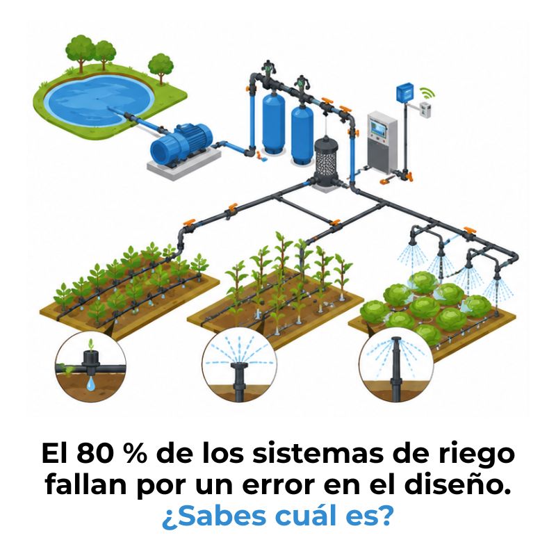 cómo diseñar un sistema de riego agrícola