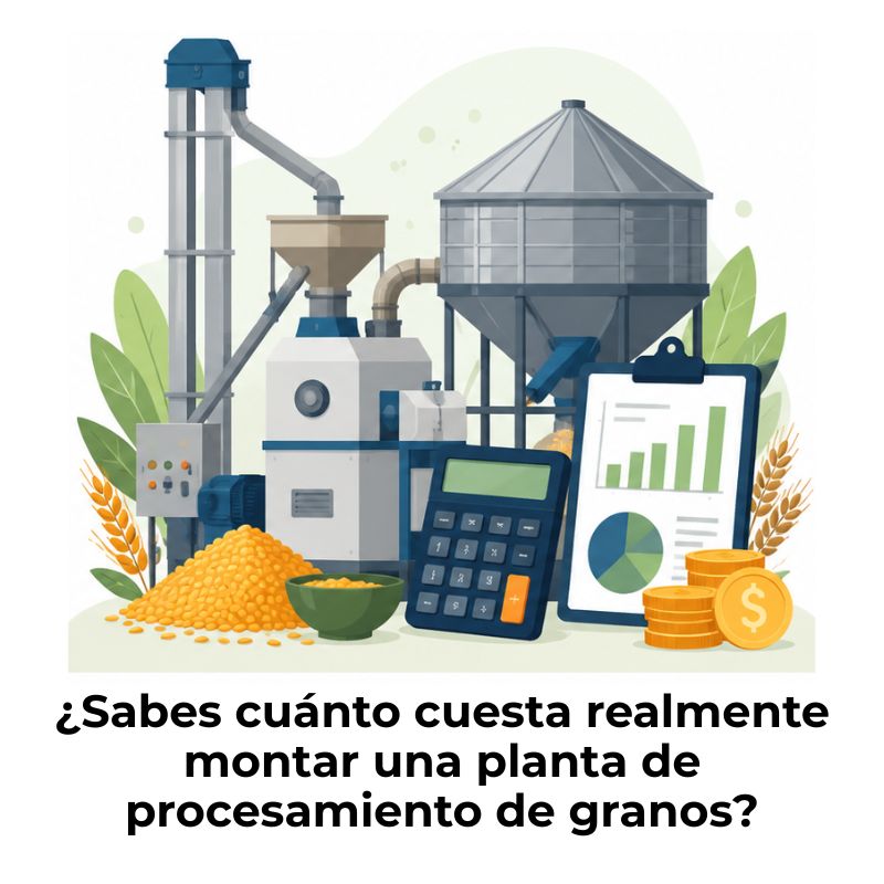 costo de maquinaria para procesar granos