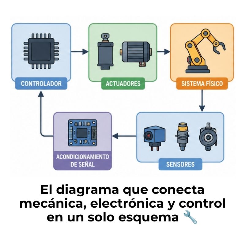 diagrama de bloques de un sistema mecatrónico