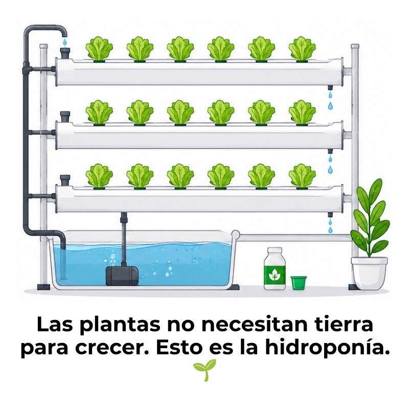 cómo funciona el cultivo hidropónico