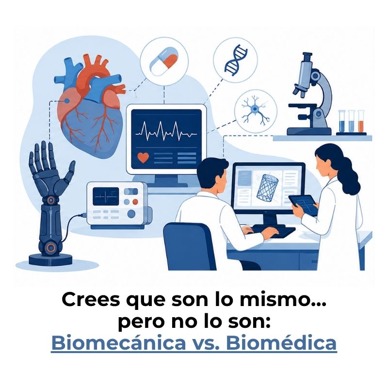 diferencia entre ingeniería biomecánica y biomédica