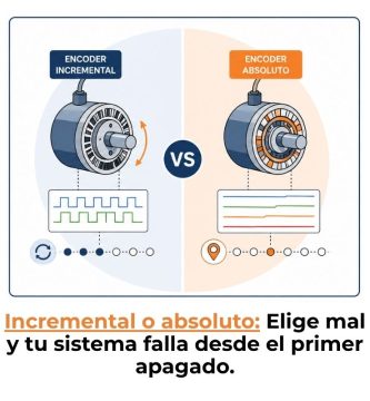 diferencia entre encoder incremental y absoluto