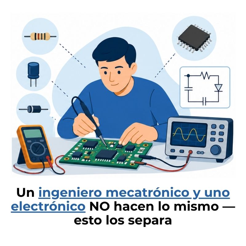 diferencia entre mecatrónica y electrónica