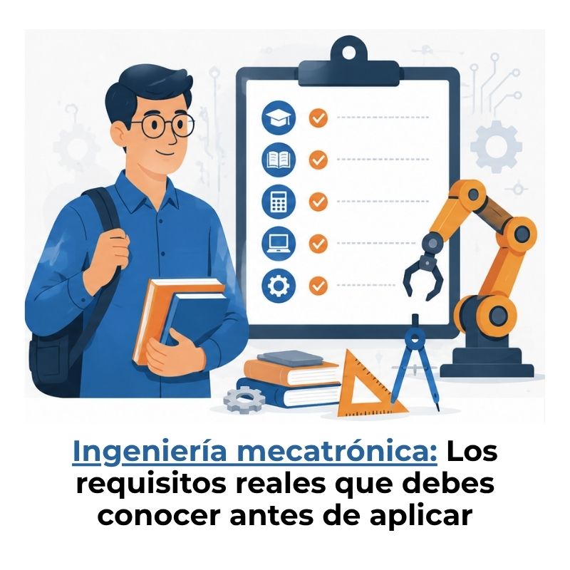 requisitos para estudiar ingeniería mecatrónica