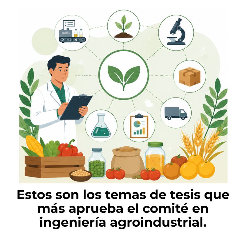 temas de tesis para ingeniería agroindustrial