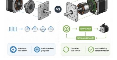 diferencia entre motor paso a paso y servomotor