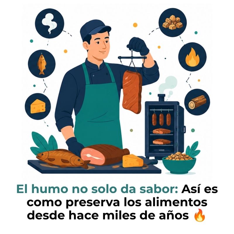 ahumado de alimentos