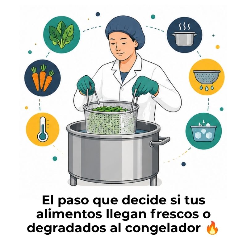 escaldado de alimentos