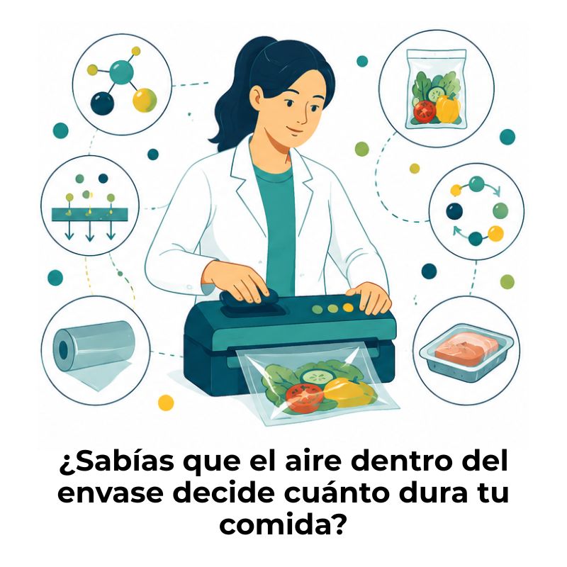 atmósfera modificada en alimentos