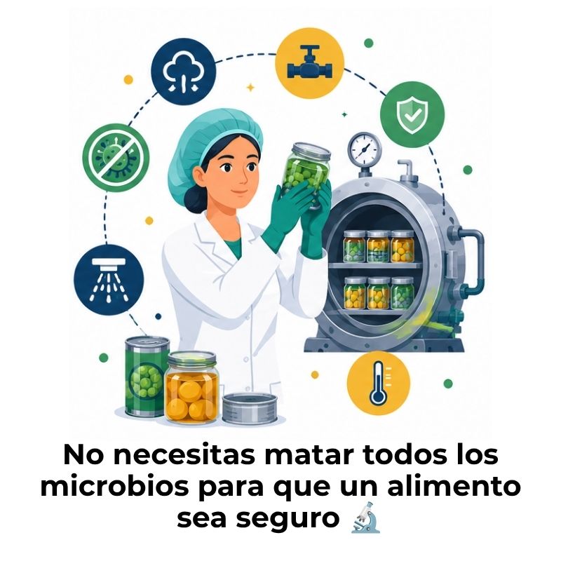 esterilización comercial de alimentos