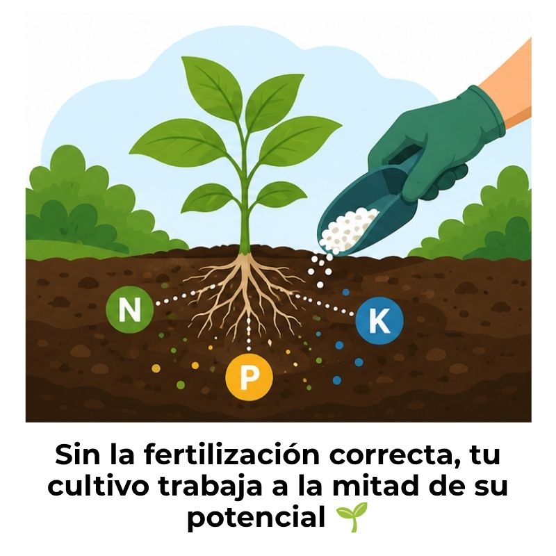 fertilización de cultivos