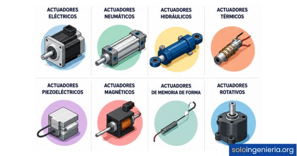 tipos de actuadores mecatrónicos