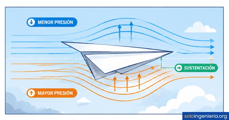 aerodinámica de los aviones de papel