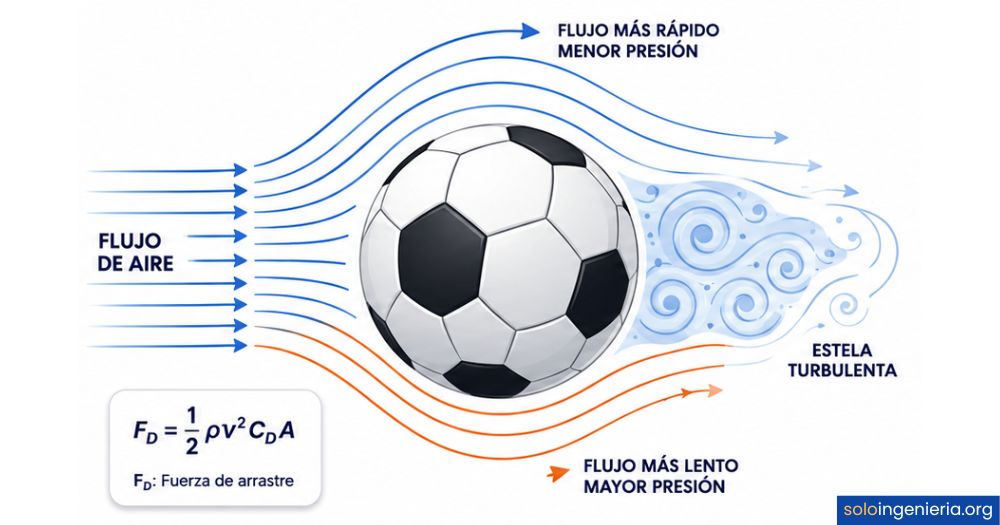 aerodinámica del balón de fútbol