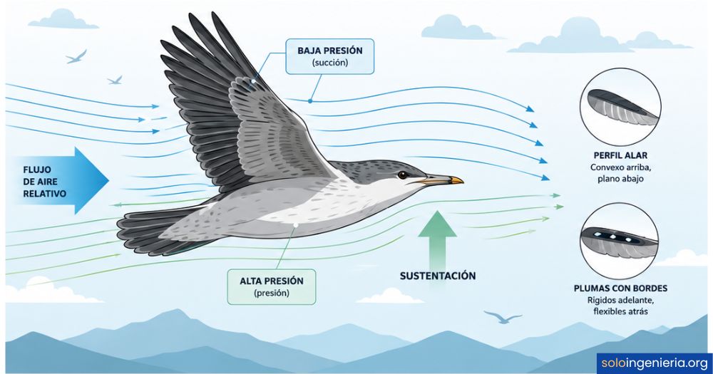 aerodinámica del vuelo de las aves