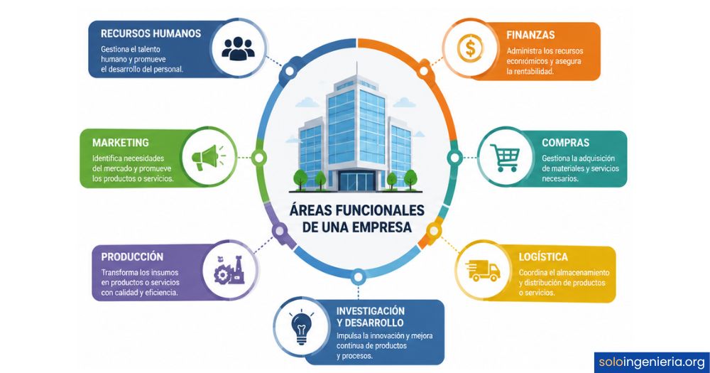 áreas funcionales de una empresa