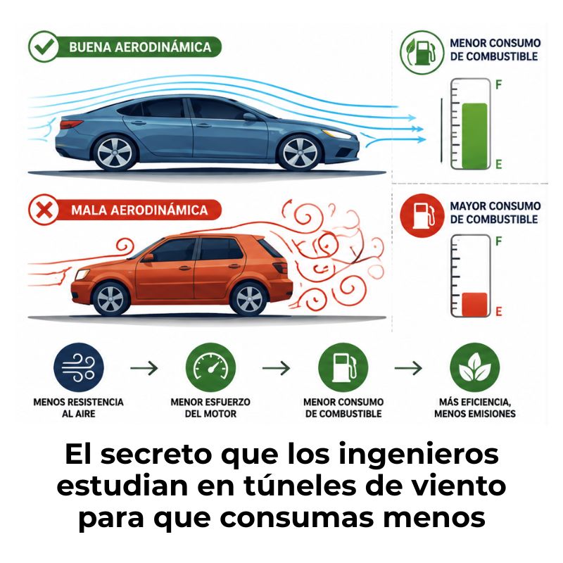 cómo afecta la aerodinámica al consumo de combustible
