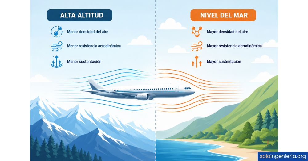 cómo el clima y la altitud afectan la aerodinámica