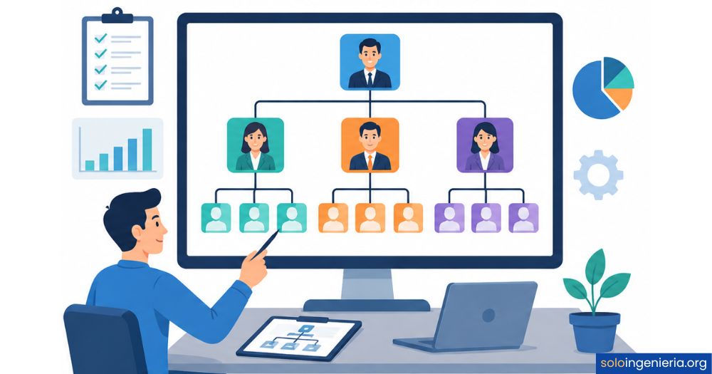 cómo elaborar un organigrama empresarial