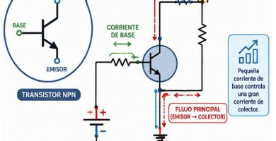 cómo funciona un transistor bipolar
