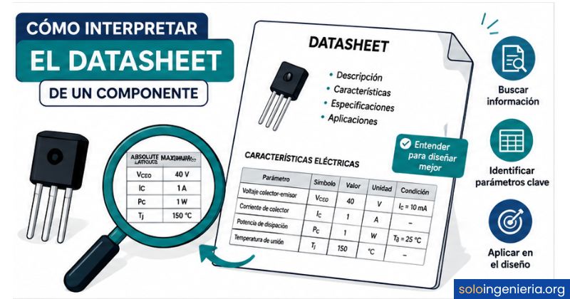cómo interpretar el datasheet de un componente