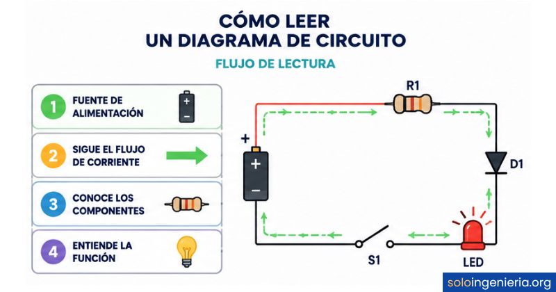 cómo leer un diagrama de circuito electrónico