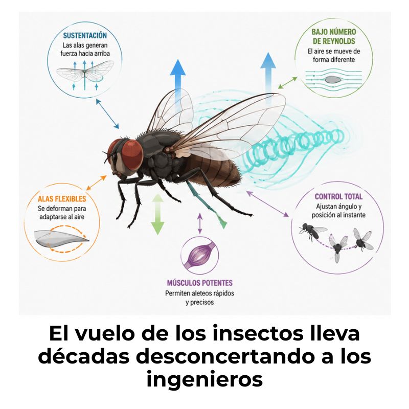 cómo logran volar los insectos pese a su tamaño