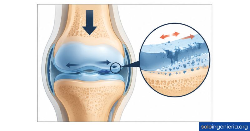desgaste del cartílago por fricción articular