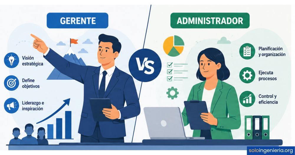 diferencia entre gerente y administrador de empresas