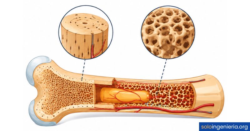 diferencia entre hueso cortical y esponjoso