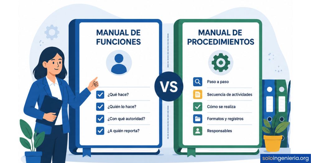 diferencia entre manual de funciones y de procedimientos
