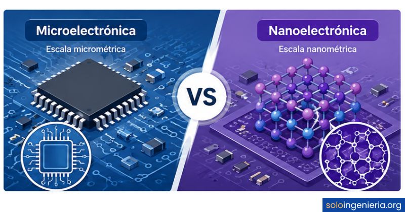 diferencia entre microelectrónica y nanoelectrónica