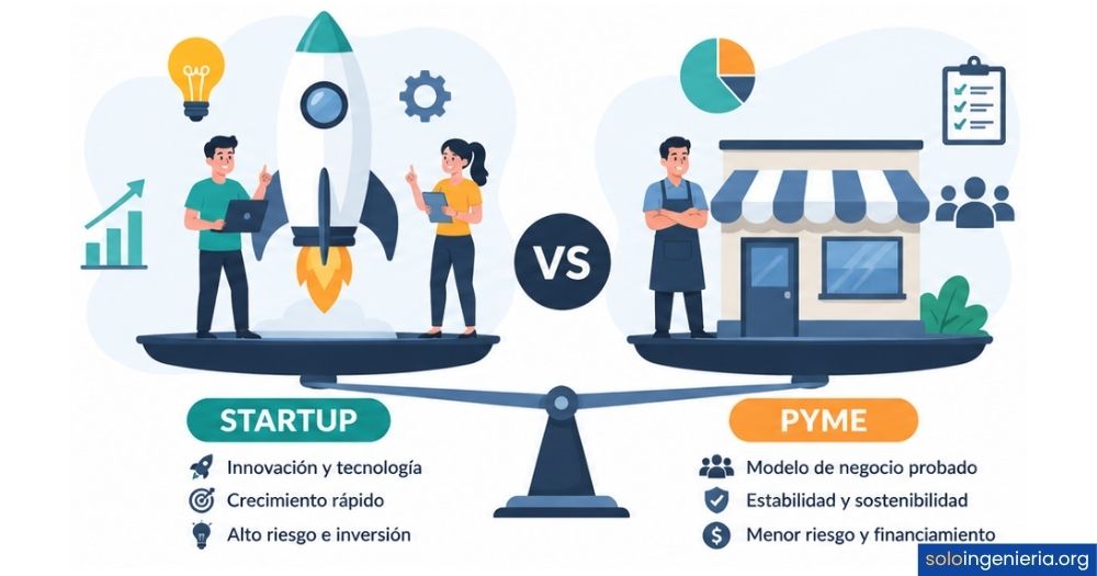 diferencia entre una startup y una pyme