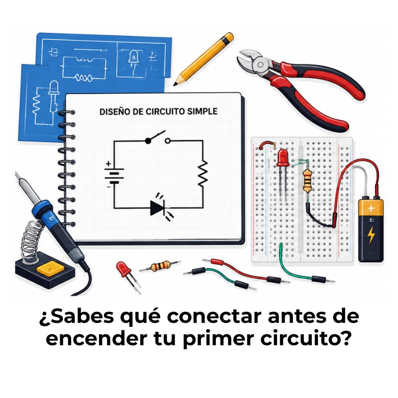 cómo diseñar un circuito electrónico simple
