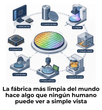 cómo se fabrica un chip semiconductor