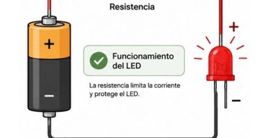 cómo funciona un diodo led