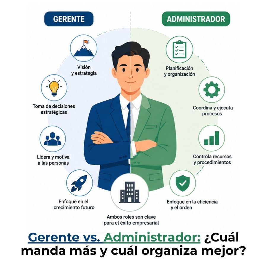 diferencia entre gerente y administrador de empresas