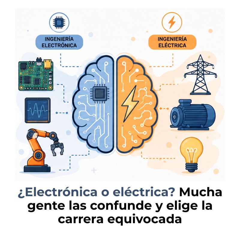 diferencia entre ingeniería electrónica y eléctrica