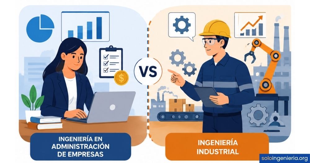 ingeniería en administración de empresas vs industrial