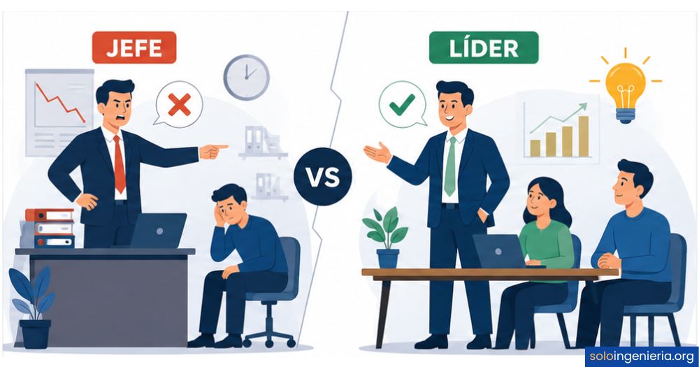 jefe vs líder empresarial