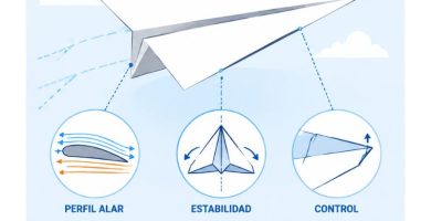 aerodinámica de los aviones de papel