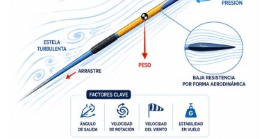 aerodinámica del lanzamiento de jabalina