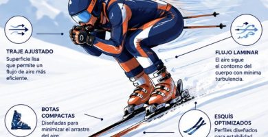 aerodinámica en el esquí alpino de descenso