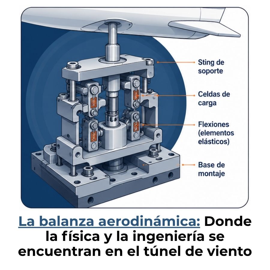 balanza aerodinámica para pruebas de arrastre