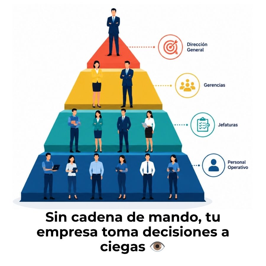 cadena de mando empresarial