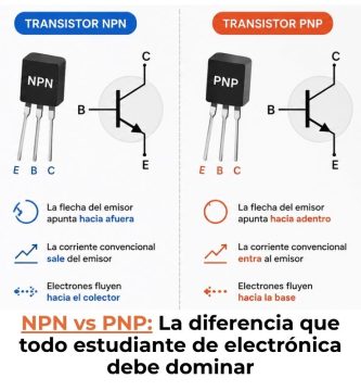diferencia entre transistor npn y pnp